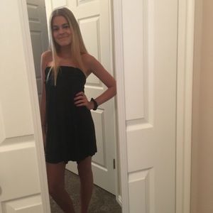 👙VICTORIA SECRET PINK black coverup! With fringe